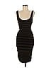 Mango Stripes Brown Black Casual Dress Size M - photo 1