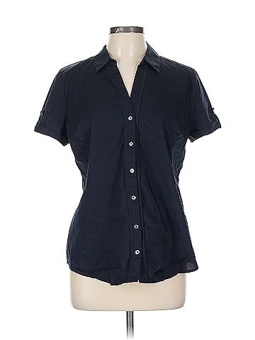 7th Avenue Design Studio New York & Company Short Sleeve Button-Down Shirt (view 1)