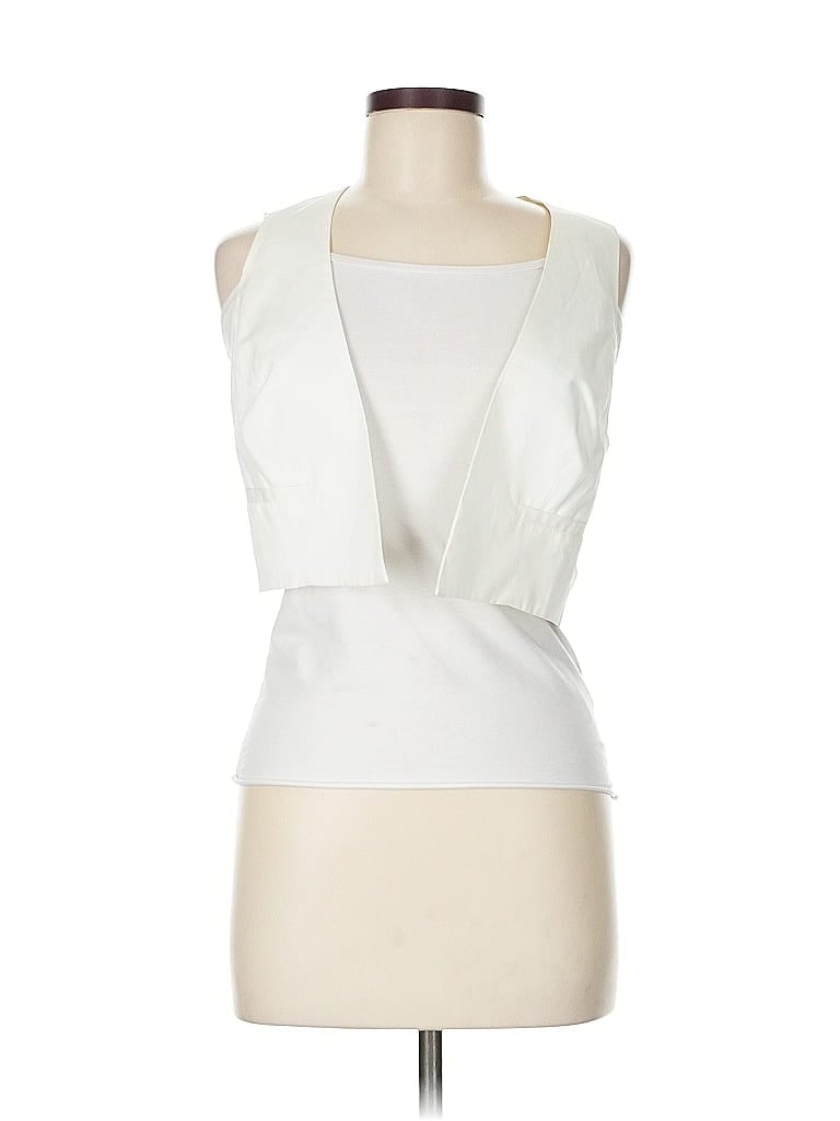 Pre-owned Walter Cardigan Sweater In White