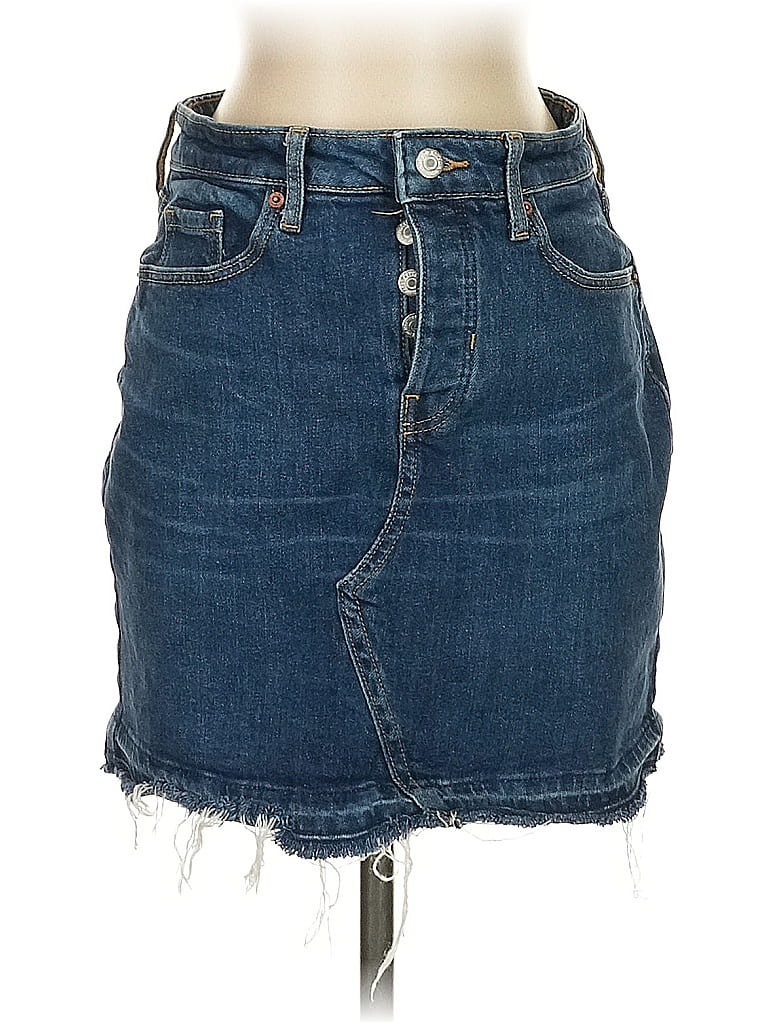 Pre-owned Old Navy Denim Skirt In Blue