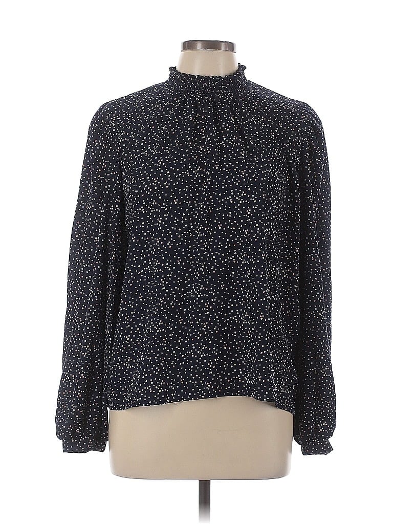 Pre-owned Melloday Long Sleeve Blouse In Blue