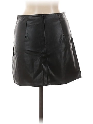 Tinseltown Faux Leather Skirt (view 2)