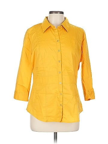 7th Avenue Design Studio New York & Company 3/4 Sleeve Button-Down Shirt (view 1)