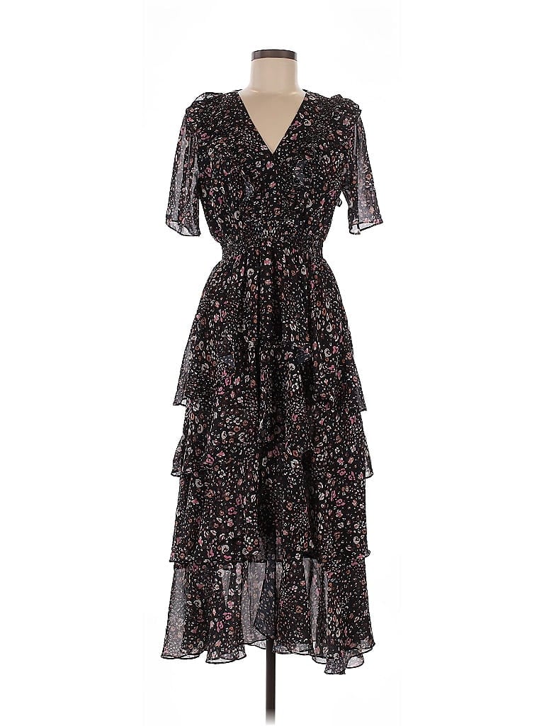 Hale Bob 100% Polyester Black Cocktail Dress Size M - photo 1