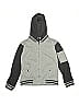 Ring of Fire 100% Polyester Gray Zip Up Hoodie Size 8 - photo 1