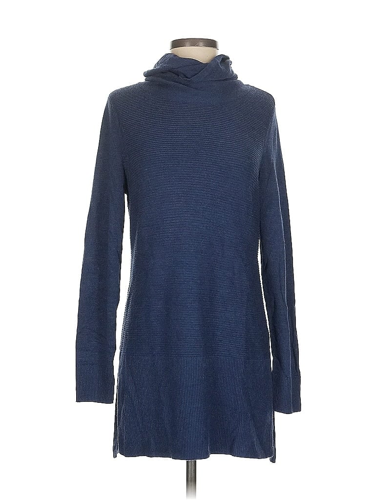 Pre-owned Adrienne Vittadini Turtleneck Sweater In Blue