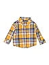 Wrangler Jeans Co Plaid Yellow Long Sleeve Button-Down Shirt Size 6-9 mo - photo 1