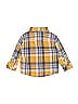 Wrangler Jeans Co Plaid Yellow Long Sleeve Button-Down Shirt Size 6-9 mo - photo 2