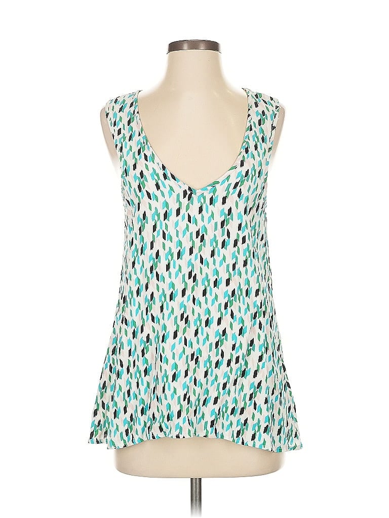 Pre-owned Ella Moss Sleeveless Blouse In Blue