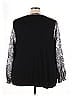 Lane Bryant Outlet Silver Long Sleeve Blouse Size 24 - photo 2