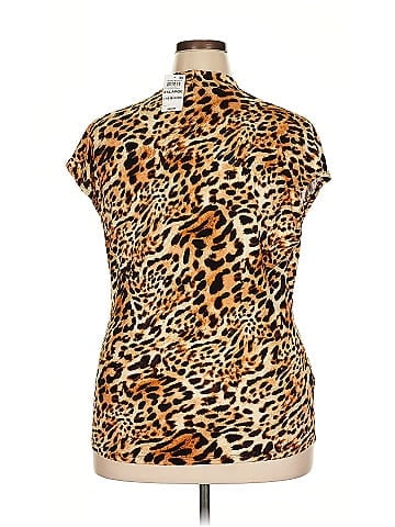 INC International Concepts Short Sleeve Blouse (view 2)