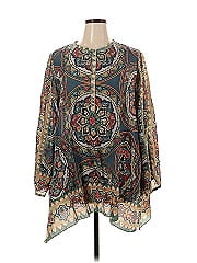 Johnny Was Long Sleeve Silk Top