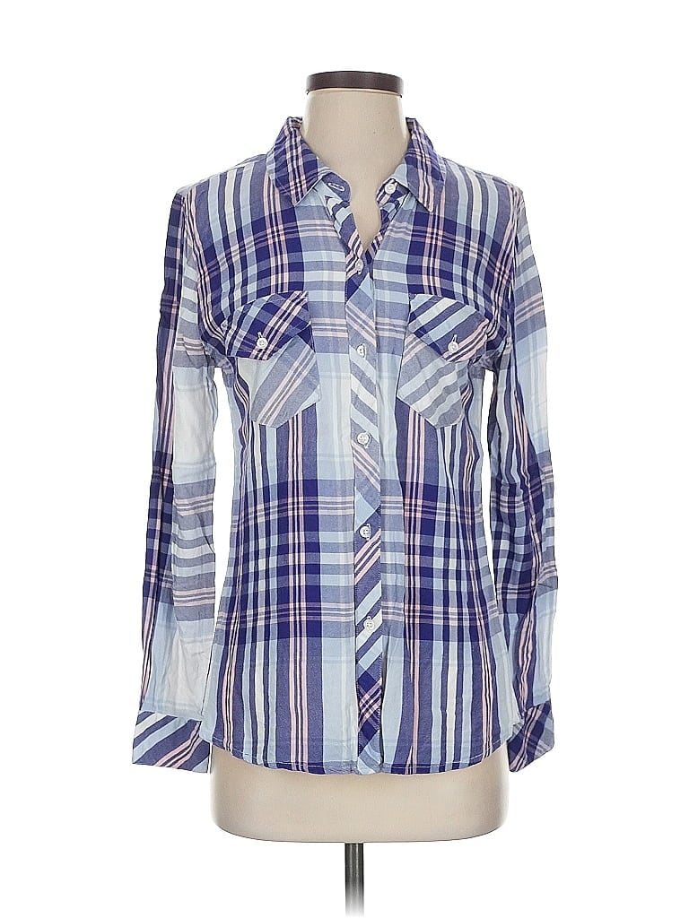 RAILS Pre-owned Long Sleeve Button Down Shirt In Blue