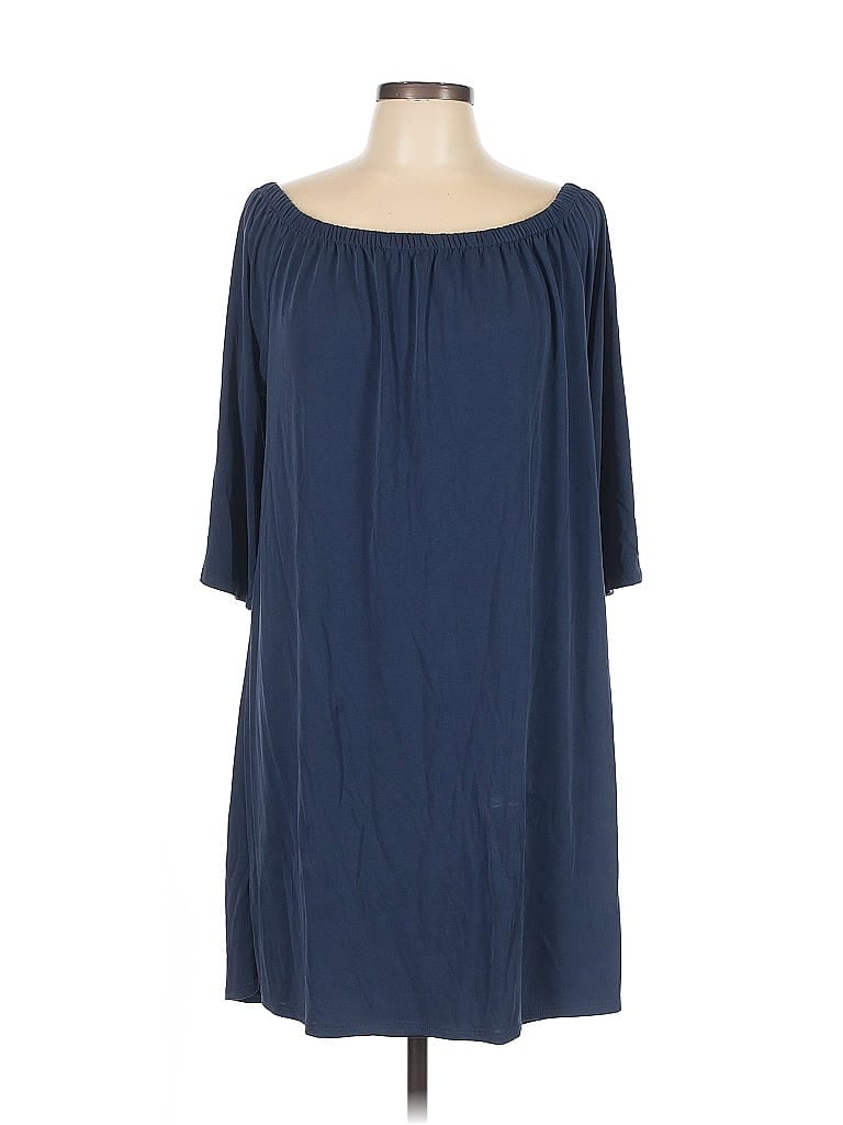 Pre-owned Bobeau Casual Dress In Blue