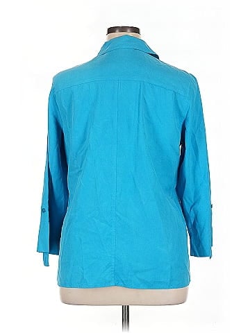 JM Collection 3/4 Sleeve Silk Top (view 2)