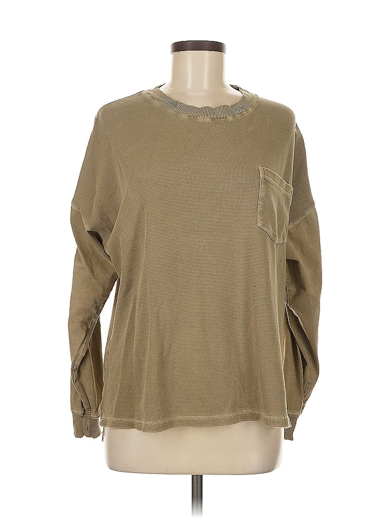 Urban Outfitters 100% Cotton Tan Thermal Top Size M - photo 1