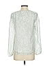 Sincerely Ours 100% Polyester Silver Long Sleeve Blouse Size S - photo 2