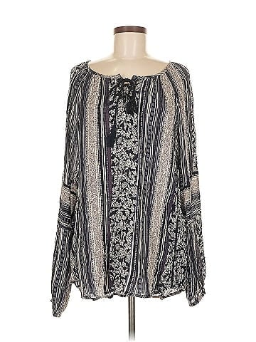 Ruff Hewn Long Sleeve Blouse (view 1)