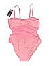 No Boundaries Chevron-herringbone Pink One Piece Swimsuit Size XXL - photo 2