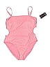 No Boundaries Chevron-herringbone Pink One Piece Swimsuit Size XXL - photo 1