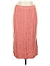 Eva Mendes by New York & Company Chevron-herringbone Pink Casual Skirt Size L - photo 1