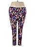 Terra & Sky Floral Purple Active Pants Size 3X - photo 1