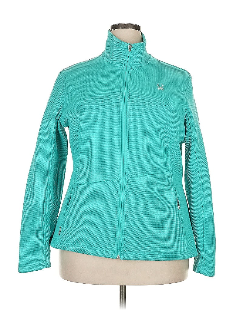 Spyder 100% Polyester Teal Track Jacket Size XXL - photo 1