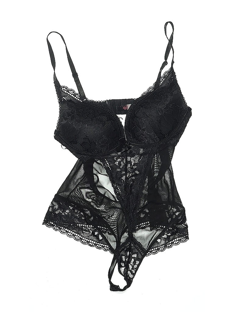 assorted-brands-black-elegant-black-lace-detail-bodysuit-size-s