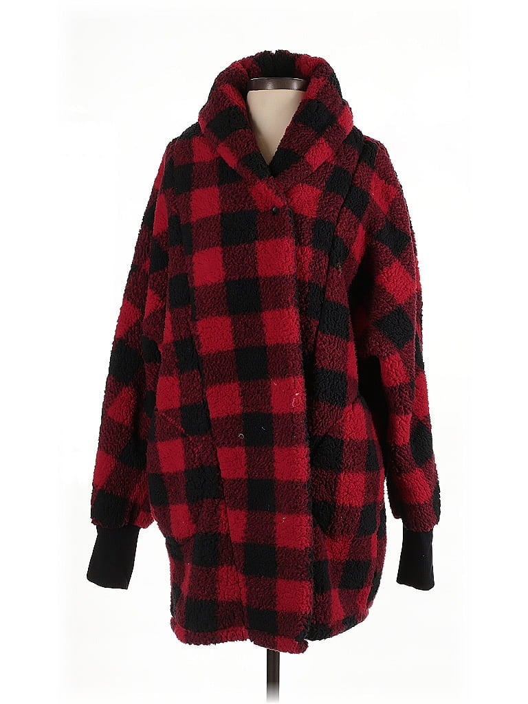 Pre-owned Assorted Brands Fleece Jacket In Red