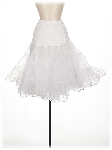 Unbranded White Fairytale Tulle Skirt with Frills (view 2)
