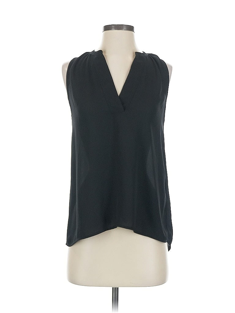 J.Crew 365 100% Polyester Solid Black Sleeveless Blouse Size XS - photo 1
