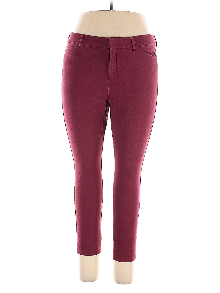 Pre-owned Old Navy Casual Pants In Burgundy