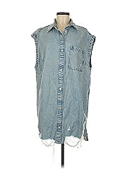 &Denim By H&M Sleeveless Button Down Shirt