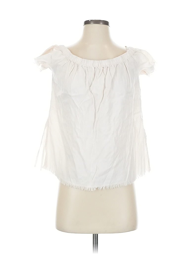 Cloth & Stone 100% Tencel Lyocell White Sleeveless Blouse Size S - photo 1