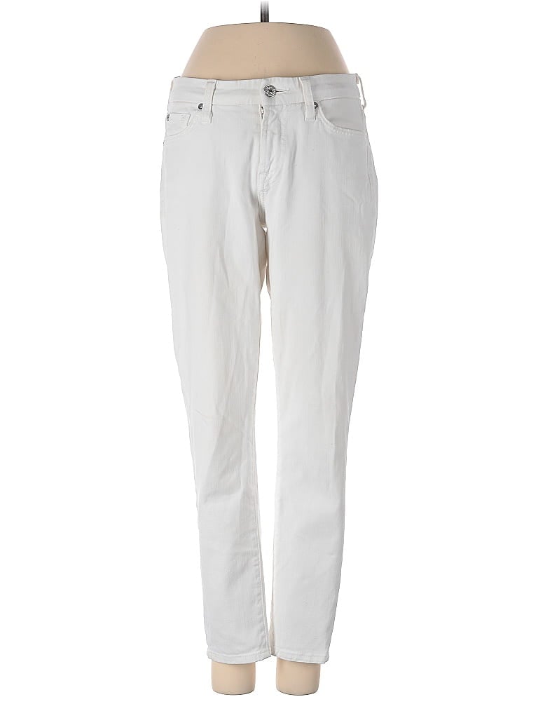 Pre-owned 7 For All Mankind Jeans In White