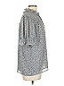 Pleione 100% Polyester Gray Short Sleeve Turtleneck Size L - photo 4