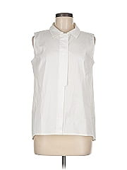 Lafayette 148 New York Sleeveless Button Down Shirt