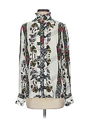 Alberto Makali Long Sleeve Silk Top