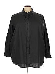 Roaman's 3/4 Sleeve Button Down Shirt