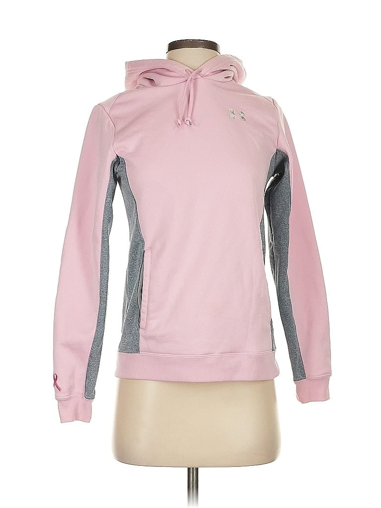 Pre-owned Under Armour Pullover Hoodie In Pink