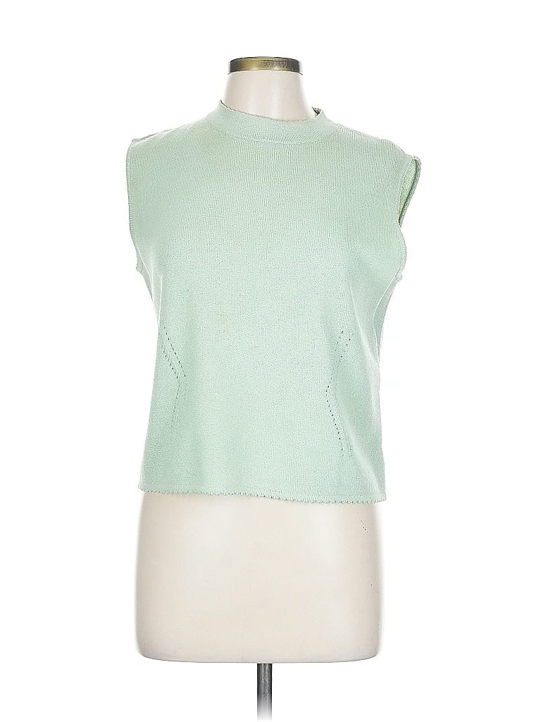 St. John Green Pullover Sweater Size L - photo 1