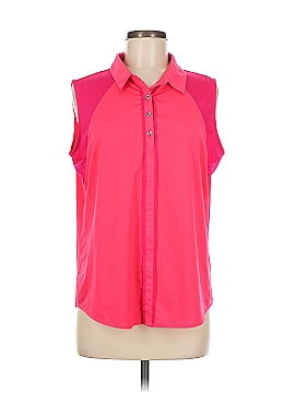 Tail Sleeveless Button Down Shirt