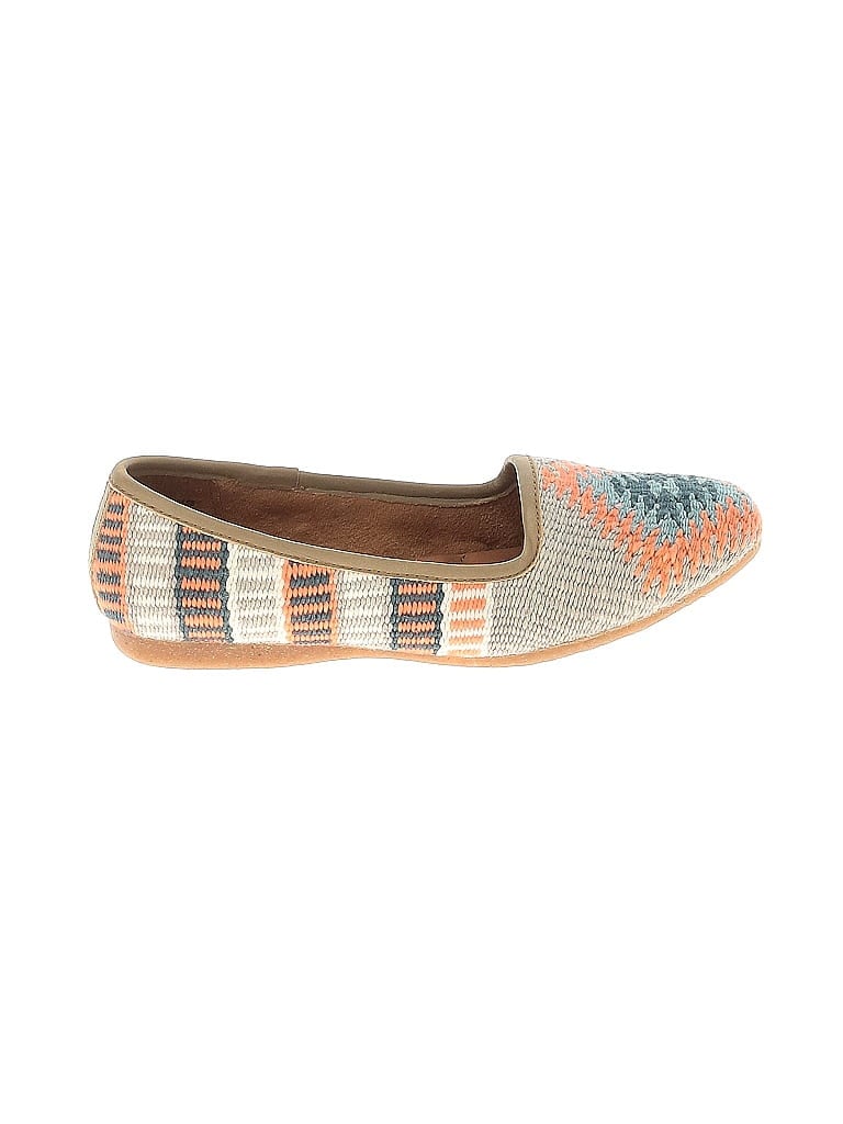 Born Graphic Tan Gray Flats Size 8 - photo 1