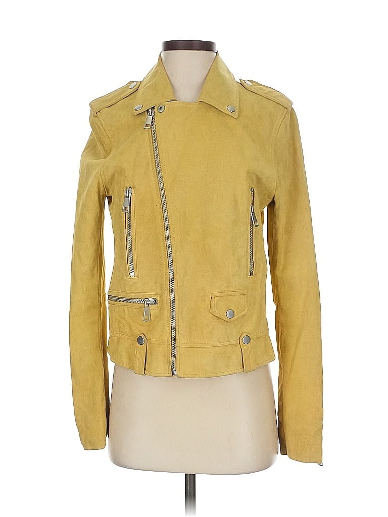 Pre-owned Bagatelle Leather Jacket In Brown