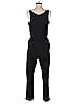 Ann Taylor LOFT 100% Polyester Solid Black Jumpsuit Size XS - photo 2