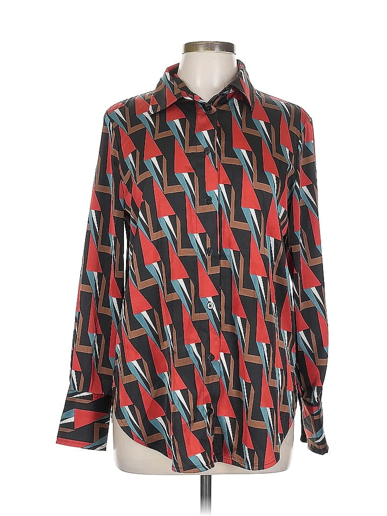 Click to view more detailed imagery on our partner's website Pre-owned Rachel Zoe Tjx Long Sleeve Blouse In Red