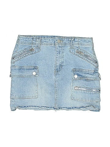 Tractr Denim Skirt (view 1)
