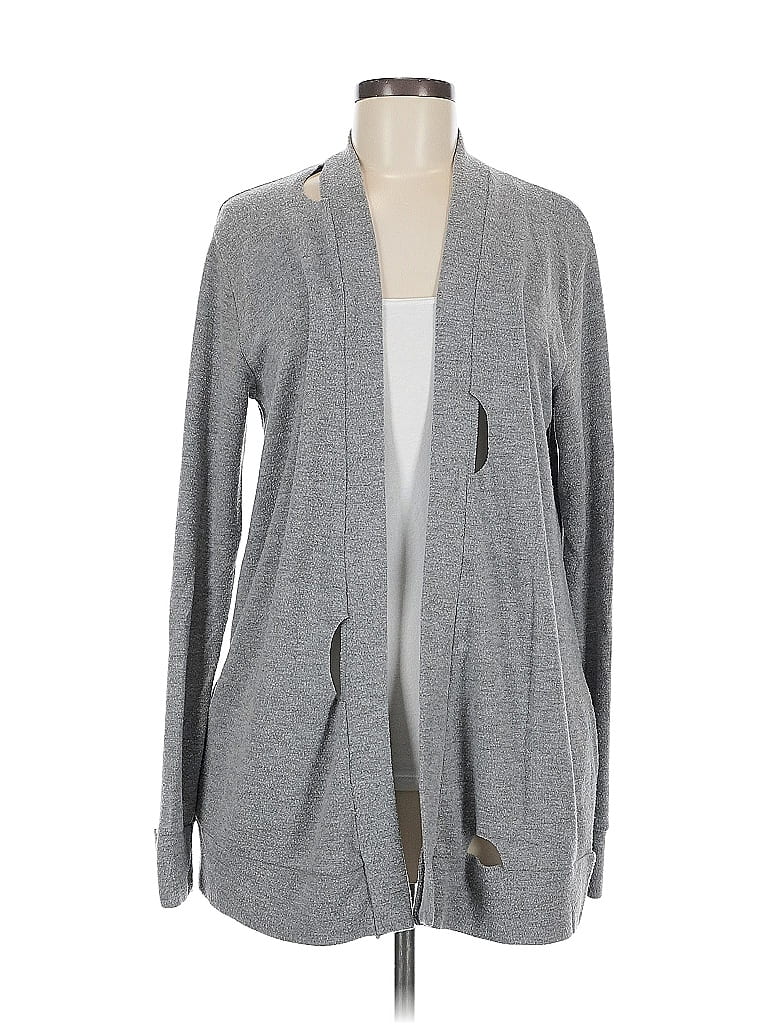 Pre-owned Chaser Cardigan Sweater In Gray