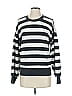 Evereve Stripes Silver Gray Pullover Sweater Size XS - photo 1