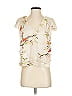 Tiny 100% Rayon Ivory Short Sleeve Blouse Size S - photo 1